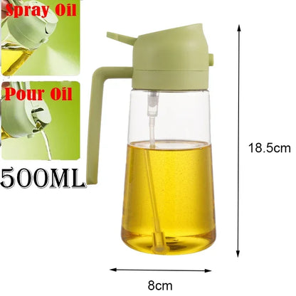 200/300/500ml Oil Spray Bottle BBQ Cooking Olive Oil Sprayer Plastic Baking Oil Spray Empty Bottle Vinegar Bottle Or  Oil brush