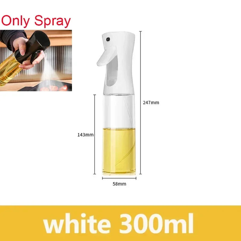 200/300/500ml Oil Spray Bottle BBQ Cooking Olive Oil Sprayer Plastic Baking Oil Spray Empty Bottle Vinegar Bottle Or  Oil brush