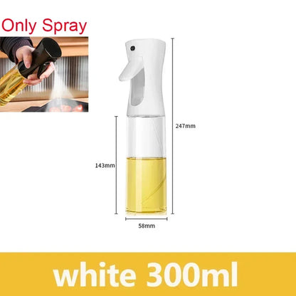 200/300/500ml Oil Spray Bottle BBQ Cooking Olive Oil Sprayer Plastic Baking Oil Spray Empty Bottle Vinegar Bottle Or  Oil brush