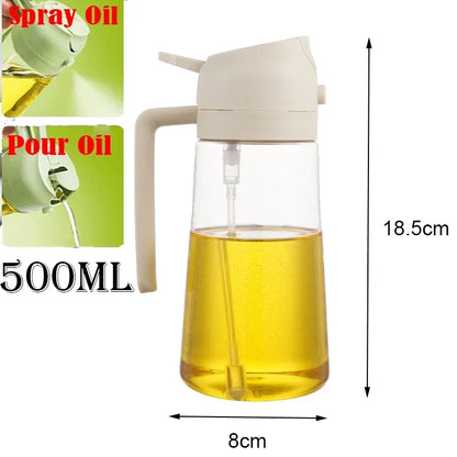 200/300/500ml Oil Spray Bottle BBQ Cooking Olive Oil Sprayer Plastic Baking Oil Spray Empty Bottle Vinegar Bottle Or  Oil brush