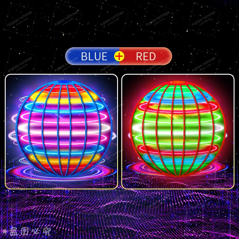 Flying ball, automatic spinning ball, LED dazzling lights, floating magic, fan, UFO flying machine, toy, gift, game, sports ball