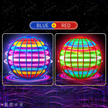 Flying ball, automatic spinning ball, LED dazzling lights, floating magic, fan, UFO flying machine, toy, gift, game, sports ball