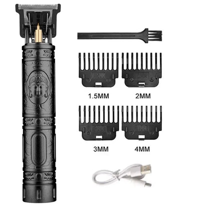 Cordless Hair Trimmer Vintage Hair Clipper USB Fast Charging Hair Cutting Machine Electric Shaver Barber Professional Barber