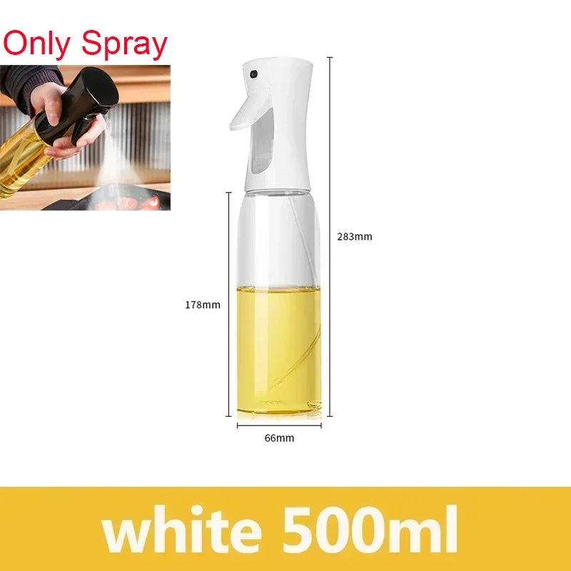 200/300/500ml Oil Spray Bottle BBQ Cooking Olive Oil Sprayer Plastic Baking Oil Spray Empty Bottle Vinegar Bottle Or  Oil brush