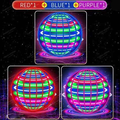 Flying ball, automatic spinning ball, LED dazzling lights, floating magic, fan, UFO flying machine, toy, gift, game, sports ball